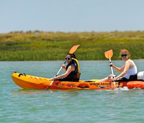 Rent a kayak Algarve Ria Formosa Faro with Lands